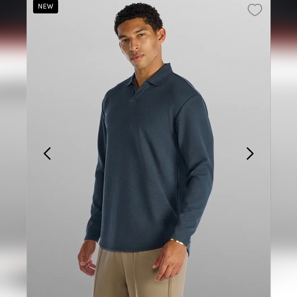 BYLT Basics Micro Rib Polo- L - Picture 6 of 10